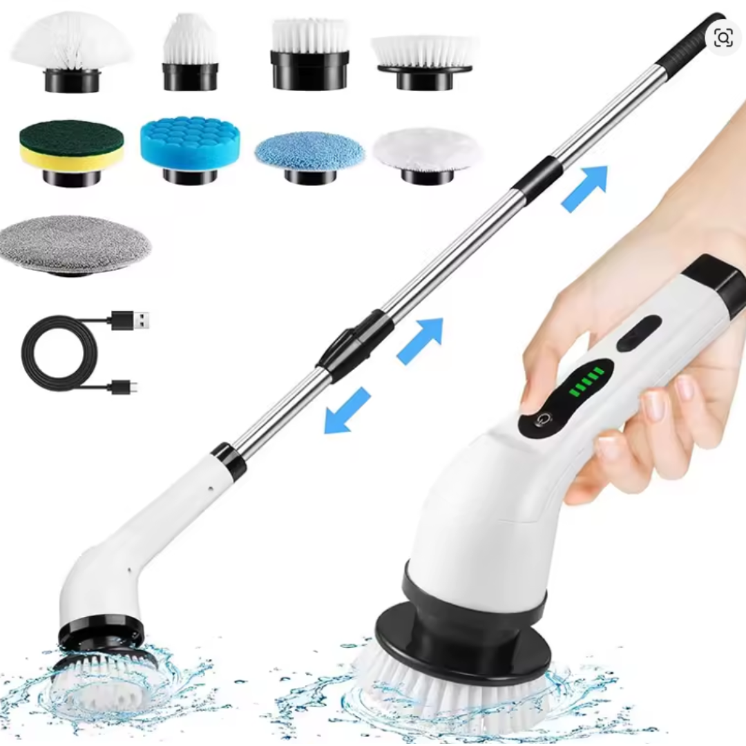 Cepillo Limpieza Eléctrico 9 en 1 – Brillo total sin esfuerzo