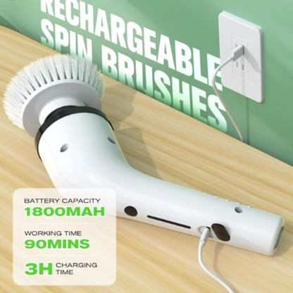 Cepillo Limpieza Eléctrico 9 en 1 – Brillo total sin esfuerzo